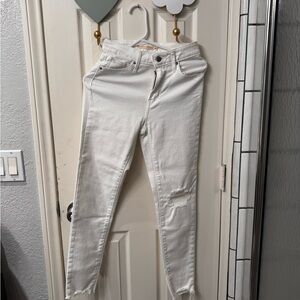 White Distressed Women Jeans